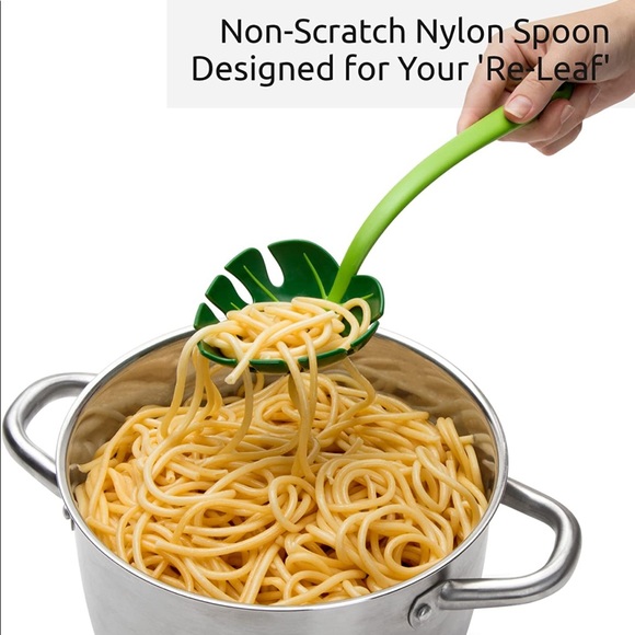 Brand-New, 2-for-1, Fenestrated Monstera Leaf Serving Spoons! - Picture 3 of 9